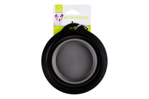 Миска для тварин складна 300мл 14х5см мікс