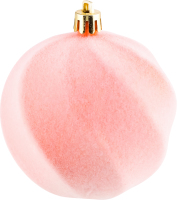 Прикраса ялинкова Куля Хвиля оксамит 80мм 31397