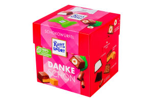 Шоколад молочный Thank you Шоколадные кубы Ritter Sport к/у 176г