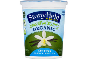 Stonyfield Organic Fat Free Smooth & Creamy French Vanilla