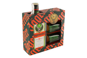 Набір Лікер 0.7л 35% + 2 шоти 40мл Jagermeister к/у 3шт