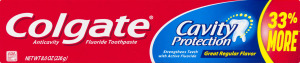 Colgate Cavity Protection Fluoride Toothpaste Regular Flavor