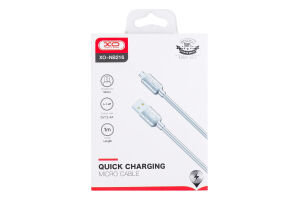 Кабель XO USB A-Micro B 2,4А Silver 1м NB216