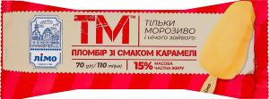 Мороженое 15% пломбир со вкусом карамели Лімо м/у 70г