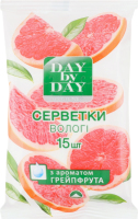 Салфетки влажные с ароматом грейпфрута Hygiene Day by Day 15шт