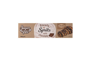 Печиво Spritz б/ц з шоколад.Golski 160г