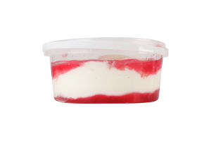 Десерт сметанний 12% молоковмісний з наповнювачем Полуниця Зорька п/у 0.4кг