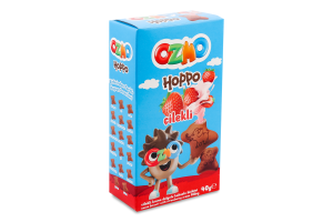 Печиво Хоппо з полуничним кремом 40г Озмо