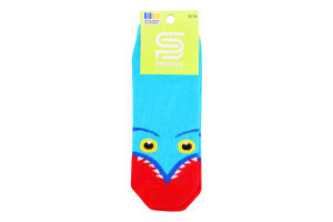 Шкарпетки дитячі Premier socks короткі фантазійні р.20-24 блакитні Арт.7327