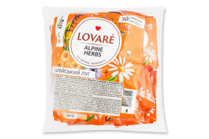 Чай трав'яний дрібний з плодами та квітами Alpine herbs Lovare м/у 50х1.5г