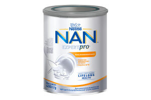 Суміш кисломолочна суха для дітей від народження початкова Кисломолочний Expertpro NAN з/б 400г