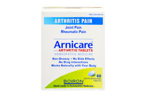 Boiron Arnicare Arthritis Pain Homeopathic Medicine Quick-Dissolving Tablets - 60 CT