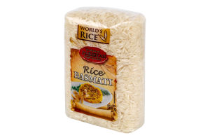 Рис шлифованный длиннозерный Basmati World's Rice м/у 500г