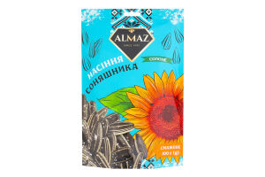 Семечки подсолнечника жареные соленые Almaz д/п 100г