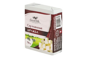 Сир плавлений "Дружба", 35 % жиру в сухій речовині, брикет 70г, ТМ Good Milk