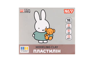 Пластилін Yes! Miffy 10кол
