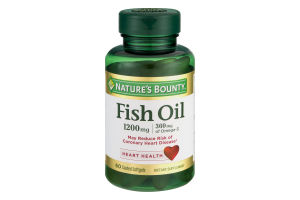 Nature's Bounty Fish Oil 1200mg Dietary Supplement Softgels - 60 CT