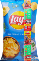 Чипсы картофельные Сметана и зелень Lay's м/у 120г