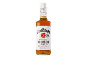 Виски 1л 40% Bourbon White Jim Beam бут