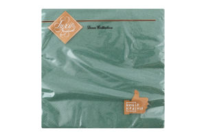 Серветки паперові 3-х шарові зелені 33х33см Decor Collection Luxy 20шт