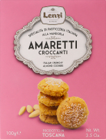 Печиво хрустке з мигдалем Amaretti Lenzi к/у 100г