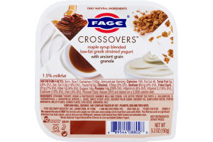 Fage Crossovers Maple Syrup Blended Low-Fat Greek Strained Yogurt With Ancient Grain Granola