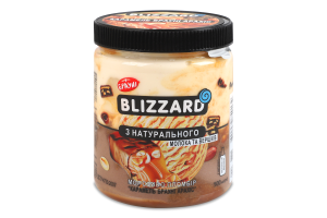 Морозиво 13% пломбір Карамель-брауні-арахіс Blizzard п/б 340г