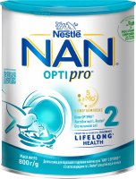Смесь молочная сухая для детей от 6мес 2 Optipro NAN ж/б 800г