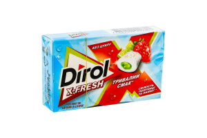 Резинка жевательная без сахара с подсластителями Свежесть клубники и лайма X-Fresh Dirol к/у 19.5г