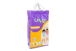 Трусики-подгузники для детей 9-14кг L Soft Baby Unijoy 56шт