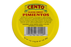 Cento Pimientos Sliced Sweet