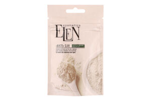 Глина біла з екстрактом зеленого чаю та алое вера Elen Сosmetics 40г
