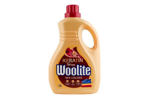 Засіб для прання рідкий для кольорових тканин з кератином Woolite 1.8л