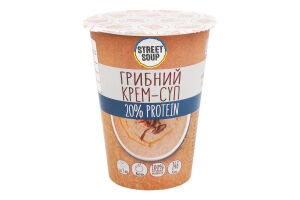 Крем-суп швидкого приготування грибний 50г стакан Стріт суп
