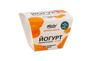 Йогурт 6% безлактозный густой без добавления сахара Абрикос-ваниль Nashé ст 125г