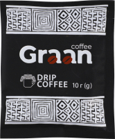 Кофе натуральный жареный молотый Graan м/у 10г