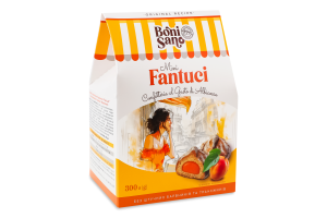 Вироби кондитерські Fantuci Mini з смаком абрикоса 300г Boni Sano
