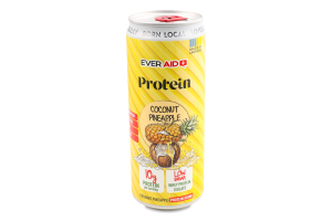 Напій безалкогольний протеїновий Coconut Pineapple слабогазований 330мл ж/б Ever Aid