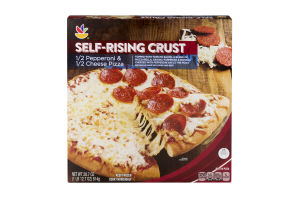 Ahold Self-Rising Crust Pizza 1/2 Pepperoni & 1/2 Cheese