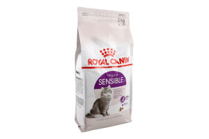 Корм сухий для котів від 1року з чутливим травленням Sensible Royal Canin м/у 2кг