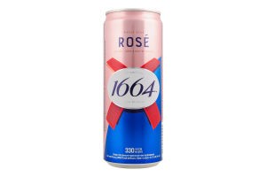 Пиво специальное 330мл 4.5% пшеничное пастеризованное Rose Edition Kronenbourg 1664 ж/б