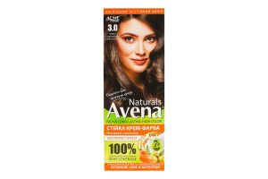Крем-краска для волос стойкая Naturals №3.0 Avena 1шт