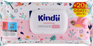 Серветки вологі Kindii Sensitive дитячі +20%