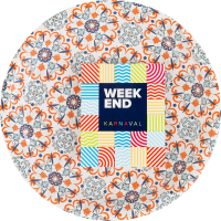 Тарелки бумажные d21см Оранж Karnaval Weekend 6шт