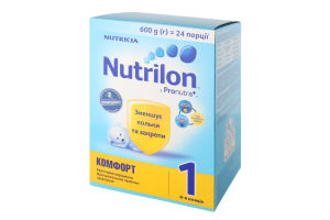Суміш суха для дітей від 0 до 6міс Комфорт 1 Nutrilon к/у 600г