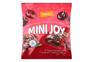 Пряники з какао та вишневим наповнювачем Mini Joy Київхліб м/у 250г