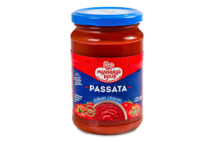 Пюре томатное 10% натуральное стерилизованное из перетертых томатов Passata Маленький кухар с/б 300г