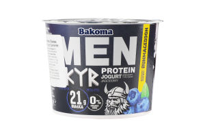 Йогурт Bakoma MEN SKYR протеїн смак ягід 2%