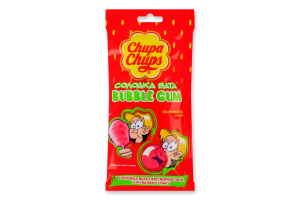 Резинка жевательная Клубничный вкус Bubble gum Chupa Chups м/у 11г