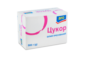 Цукор білий буряковий пресований швидкорозчинний ІІ категорії aro к/у 500г